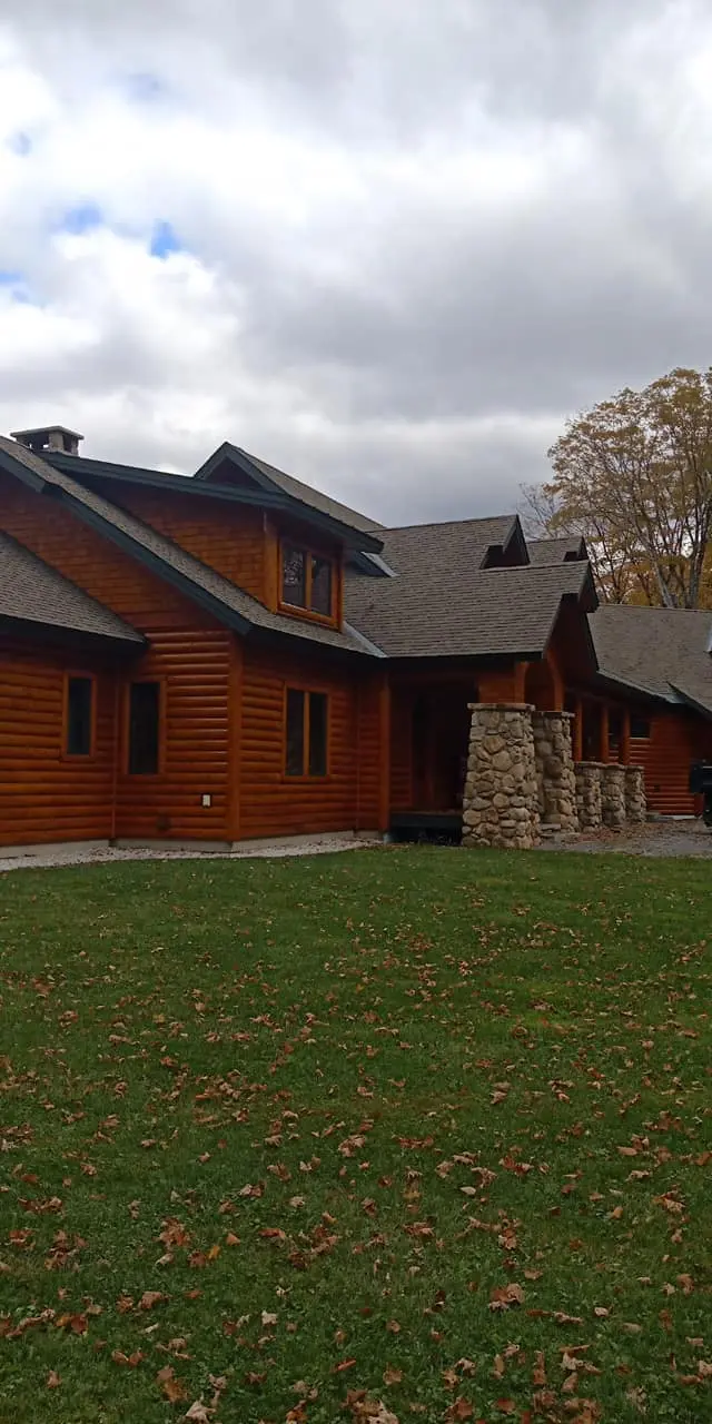 log cabin painting log cabin painting